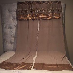 TWO sheer shimmery curtains, 1pictured but set of2